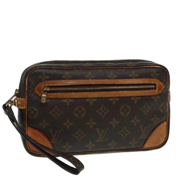 LOUIS VUITTON Monogram Marly Dragonne GM Clutch Bag M51825 LV Auth 87186 - Picture 1 of 16